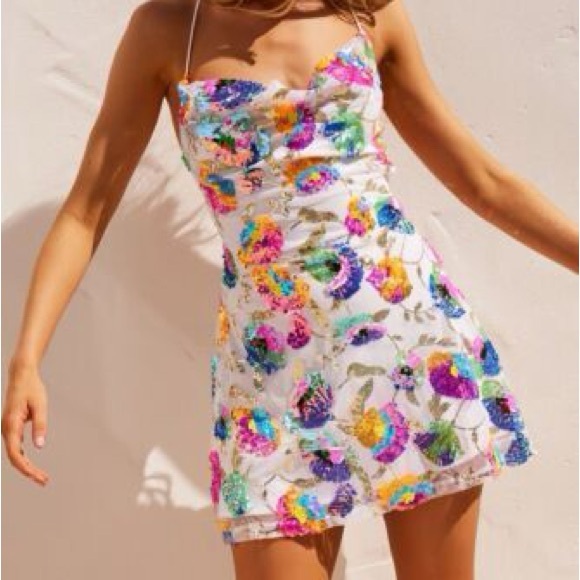 Sage Dresses & Skirts - Sage+Paige Multicolor Sequin Mini Dress